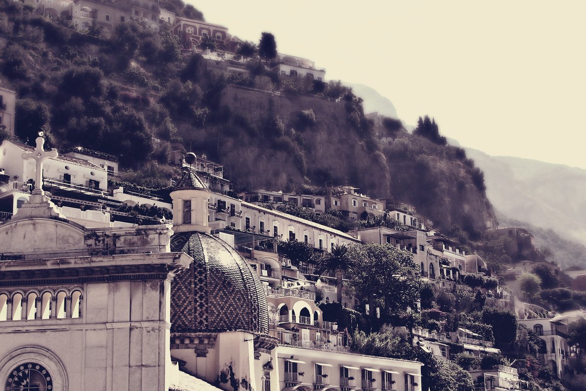 The cliffside town of Positano on the Amalfi Coast